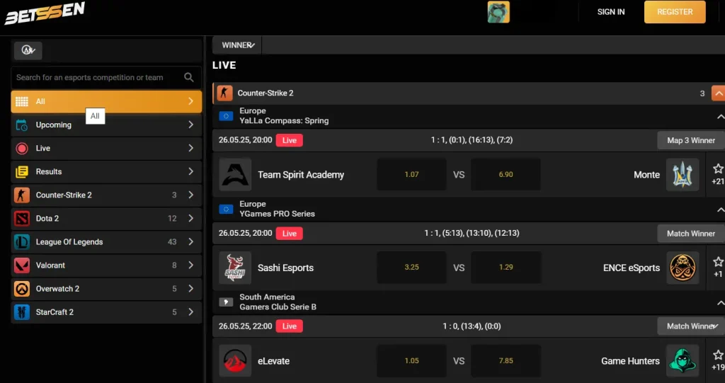 Esports Betssen